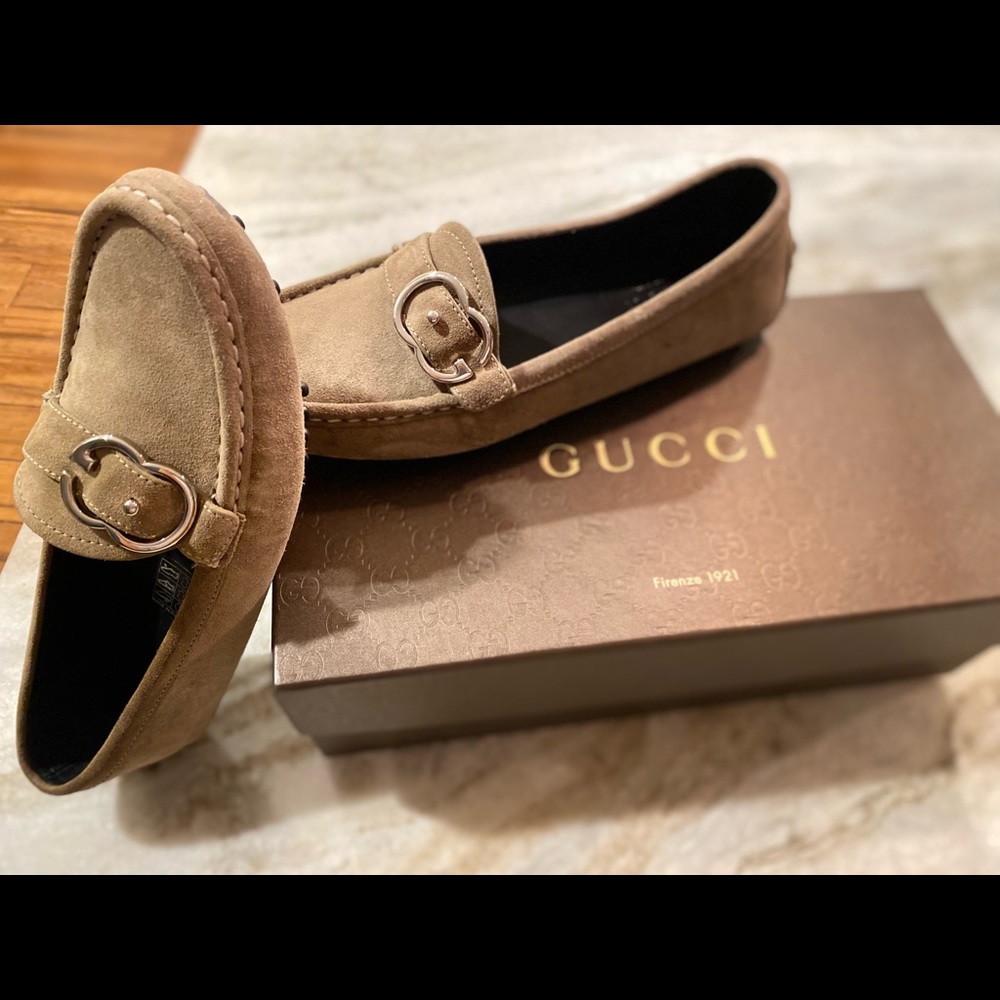GUCCI Sachalin Sport Driver Loafer - Woman Size 7 (37)